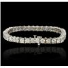 Image 4 : 14KT White Gold 12.85ctw Diamond Tennis Bracelet