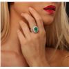 Image 4 : 14KT White Gold 3.84ct Emerald and Diamond Ring