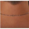 Image 3 : 14KT White Gold 7.37ct Tanzanite and Diamond Pendant With Chain
