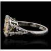 Image 7 : Platinum and 18KT Yellow Gold EGL Certified 3.57ctw Diamond Ring