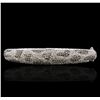 Image 4 : 14KT White Gold 2.40ctw Diamond Bangle Bracelet