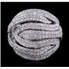 Image 4 : 14KT White Gold 1.58ctw Diamond Ring