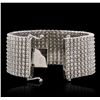 Image 6 : 14KT White Gold 47.05ctw Diamond Bracelet