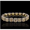 Image 8 : Platinum 41.79ctw Diamond Bracelet
