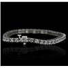 Image 5 : 14KT White Gold 5.52ctw Diamond Tennis  Bracelet