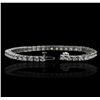 Image 6 : 14KT White Gold 5.52ctw Diamond Tennis  Bracelet