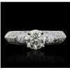 Image 3 : 18KT White Gold 1.63ctw Diamond Ring