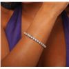 Image 3 : 14KT White Gold 7.26ctw Diamond Tennis  Bracelet