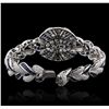 Image 7 : 18KT White Gold 17.08ctw Sapphire and Diamond Bracelet