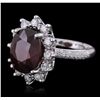 Image 5 : 14KT White Gold 7.74ct Ruby and Diamond Ring