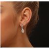 Image 2 : 18KT White Gold 4.89ctw Diamond Earrings