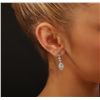 Image 3 : 18KT White Gold 4.89ctw Diamond Earrings