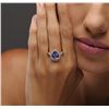 Image 3 : 14KT Yellow Gold 2.80ct Tanzanite and Diamond Ring