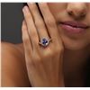 Image 3 : 14KT Yellow Gold 2.86ct Tanzanite and Diamond Ring
