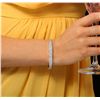 Image 1 : 18KT Yellow Gold 2.23ctw Diamond Bangle Bracelet