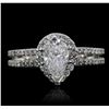 Image 4 : 18KT White Gold EGL Certified 1.52ctw Diamond Ring