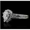 Image 5 : 18KT White Gold EGL Certified 1.52ctw Diamond Ring