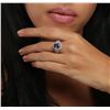 Image 3 : 14KT White Gold 1.87ct Tanzanite and Diamond Ring