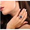 Image 2 : 14KT Rose Gold 8.45ct GIA Cert Tanzanite and Diamond Ring