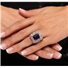 Image 3 : 14KT Rose Gold 8.45ct GIA Cert Tanzanite and Diamond Ring