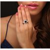 Image 1 : 14KT White Gold 3.04ct GIA Certified Sapphire and Diamond Ring