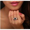 Image 2 : 14KT White Gold 3.04ct GIA Certified Sapphire and Diamond Ring
