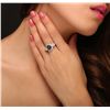 Image 3 : 14KT White Gold 3.04ct GIA Certified Sapphire and Diamond Ring