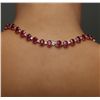 Image 3 : 14KT Rose Gold 69.00ctw Ruby and Diamond Necklace