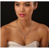 Image 1 : 14KT White Gold 0.95ctw Diamond Necklace