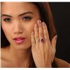 Image 2 : 14KT White Gold 4.93ct Ruby and Diamond Ring
