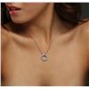 Image 2 : 14KT White Gold 1.89ctw Diamond Pendant With Chain