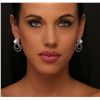 Image 1 : 18KT White Gold 9.8mm Pearl and  Diamond Earrings