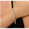 Image 1 : 14KT White Gold 7.31ctw Diamond Tennis Bracelet