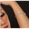 Image 3 : 14KT White Gold 7.31ctw Diamond Tennis Bracelet