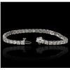 Image 6 : 14KT White Gold 7.31ctw Diamond Tennis Bracelet