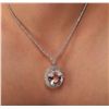 Image 2 : 18KT White Gold GIA Certified 53.00ct Kunzite and Diamond Necklace