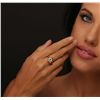 Image 1 : 14KT Yellow Gold 0.10ct Emerald and Diamond Ring