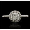 Image 4 : 14KT White Gold 1.22ctw Diamond Ring