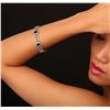 Image 2 : 14KT White Gold 8.54ctw Sapphire and Diamond Bracelet