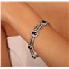 Image 3 : 14KT White Gold 8.54ctw Sapphire and Diamond Bracelet