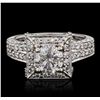 Image 4 : 18KT White Gold 2.45ctw Brilliant Cut Diamond Ring