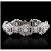 Image 4 : 18KT White Gold 4.00ctw Diamond Bracelet