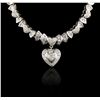 Image 4 : 18KT White Gold 6.26ctw Diamond Necklace