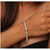 Image 3 : 14KT White Gold 5.65ctw Diamond Tennis  Bracelet