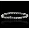 Image 5 : 14KT White Gold 5.65ctw Diamond Tennis  Bracelet