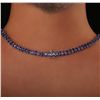 Image 3 : 14KT White Gold 51.14ctw Tanzanite and Diamond Necklace
