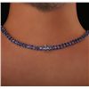 Image 3 : 14KT White Gold 51.14ctw Tanzanite and Diamond Necklace