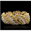 Image 4 : 18KT Yellow and White Gold 8.91ctw Diamond Bracelet