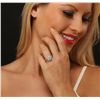 Image 1 : 14KT White Gold 3.87ctw Round Brilliant Cut Diamond Ring