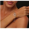 Image 2 : 18KT White Gold 1.25ctw Citrine and Diamond Bracelet
